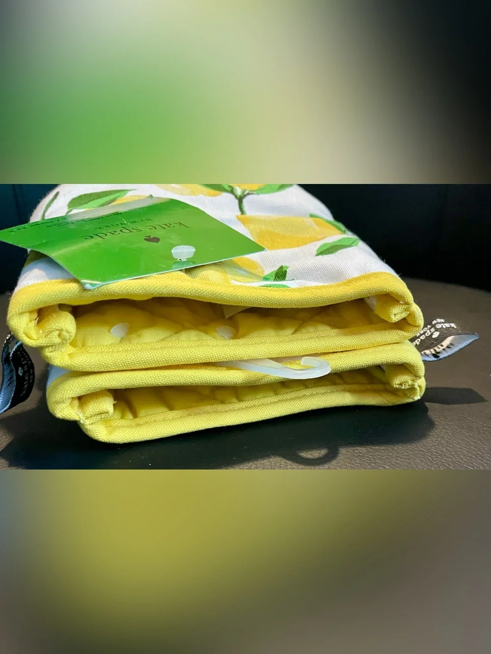 Kate Spade New York Sunshine Yellow Lemon Print Decorative -MINI MIT Set